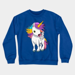 Rainbow Carousel Unicorn Crewneck Sweatshirt